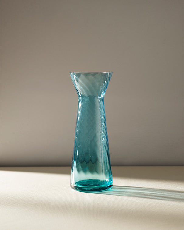 Mundblæst Hyacintglas Sea Blue