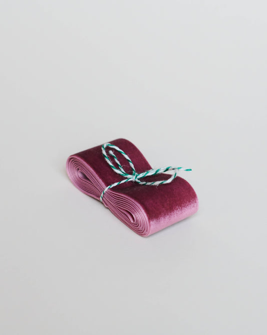 Bredt Velourbånd Sugar Plum